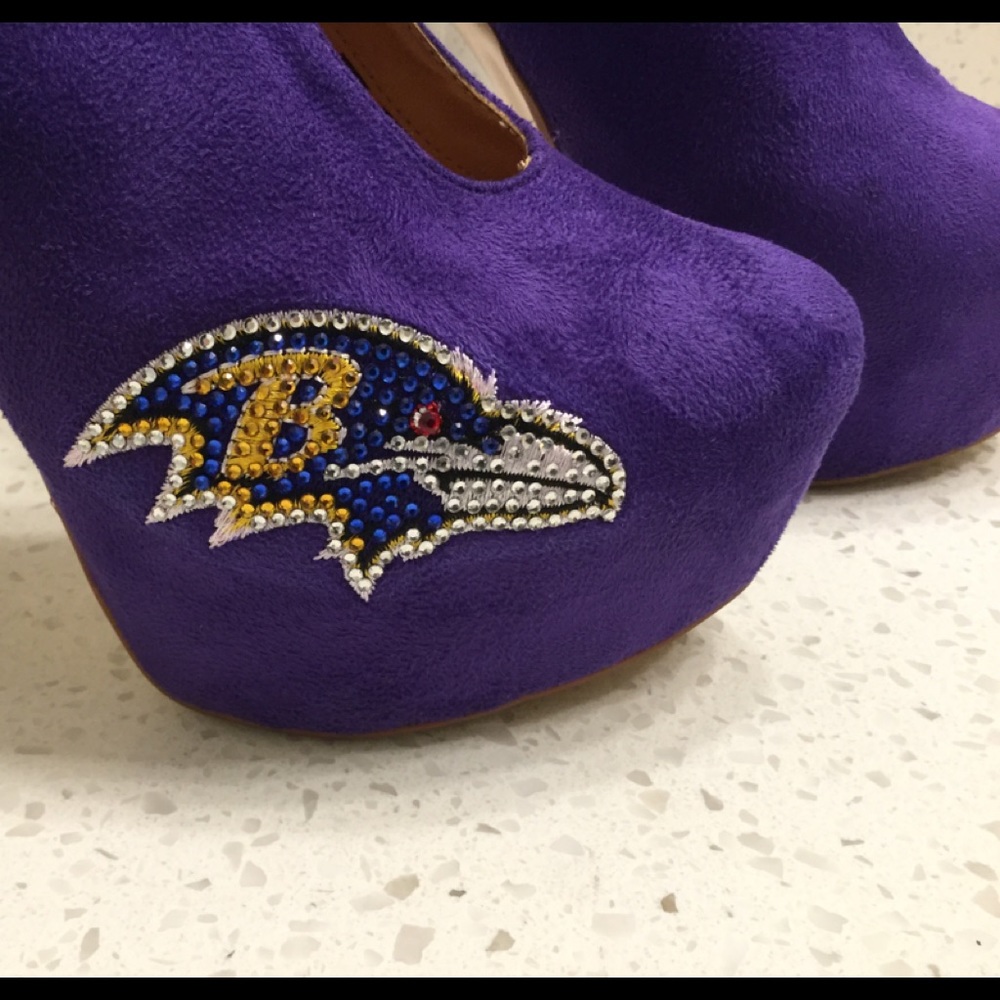 NFL Baltimore Ravens Platform Stiletto